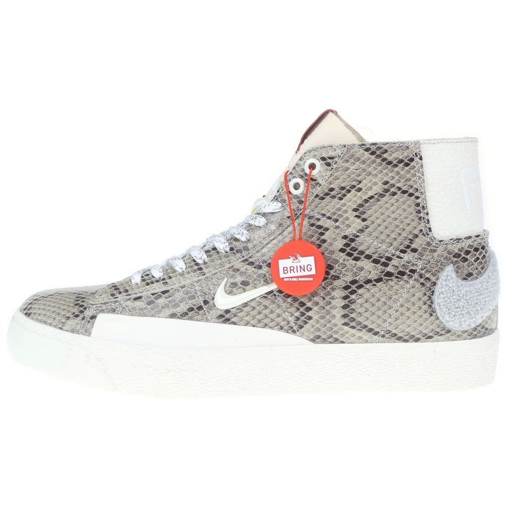 NIKE SB(ナイキエスビー) ×SOULLAND BLAZER MID QS SNAKESKIN CN4540-001 ソウルランド ブレーザー スネークスキン ミッドカットスニーカー US9.5/27.5cm ベージュ