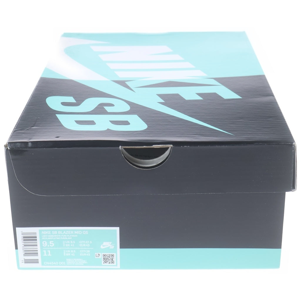 NIKE SB(ナイキエスビー) ×SOULLAND BLAZER MID QS SNAKESKIN CN4540-001 ソウルランド ブレーザー スネークスキン ミッドカットスニーカー US9.5/27.5cm ベージュ