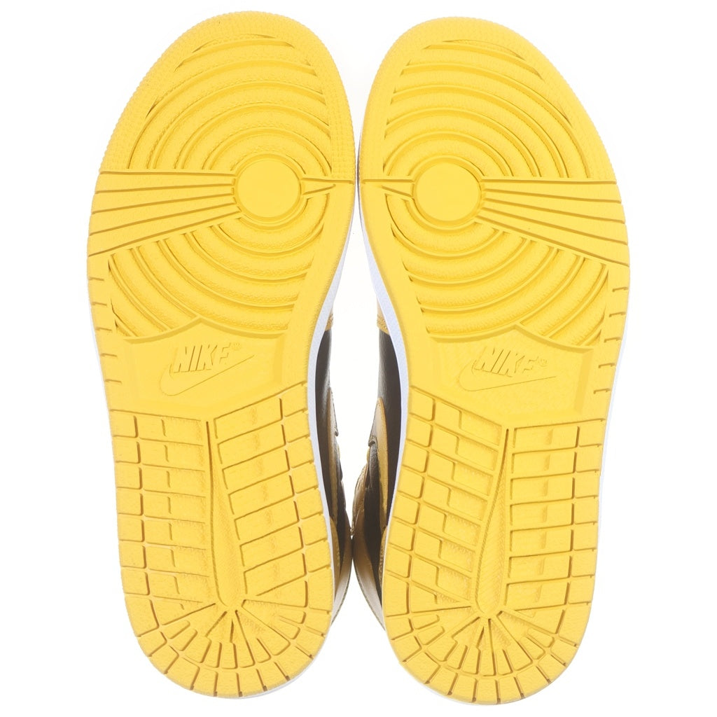 NIKE(ナイキ) AIR JORDAN 1 RETRO HIGH OG POLLEN 555088-701 エアジョーダン レトロ パラン ハイカットスニーカー US9.5/27.5cm イエロー/ブラック