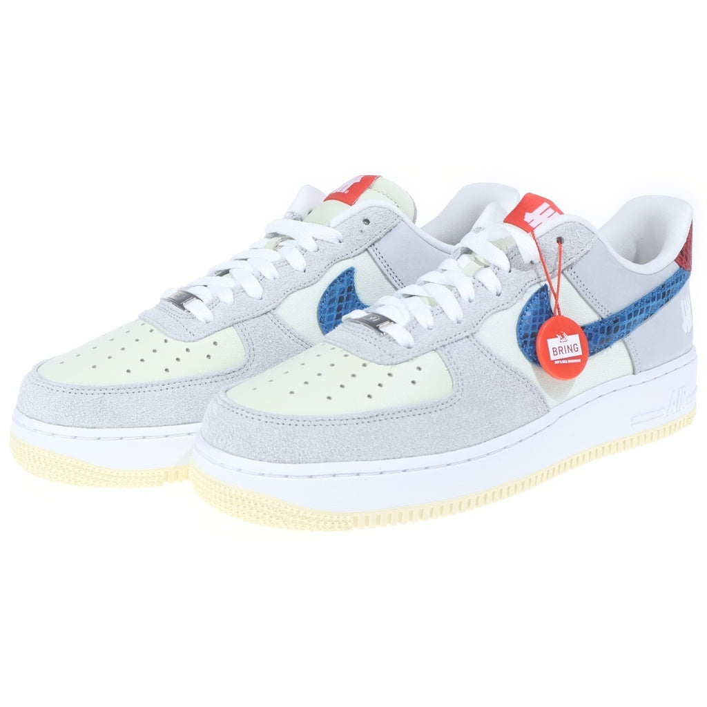 NIKE(ナイキ) ×UNDEFEATED AIR FORCE 1 LOW SP DM8461-001 アンディフィーテッド エアフォース 1 ローカットスニーカー US9/27.0cm グレー