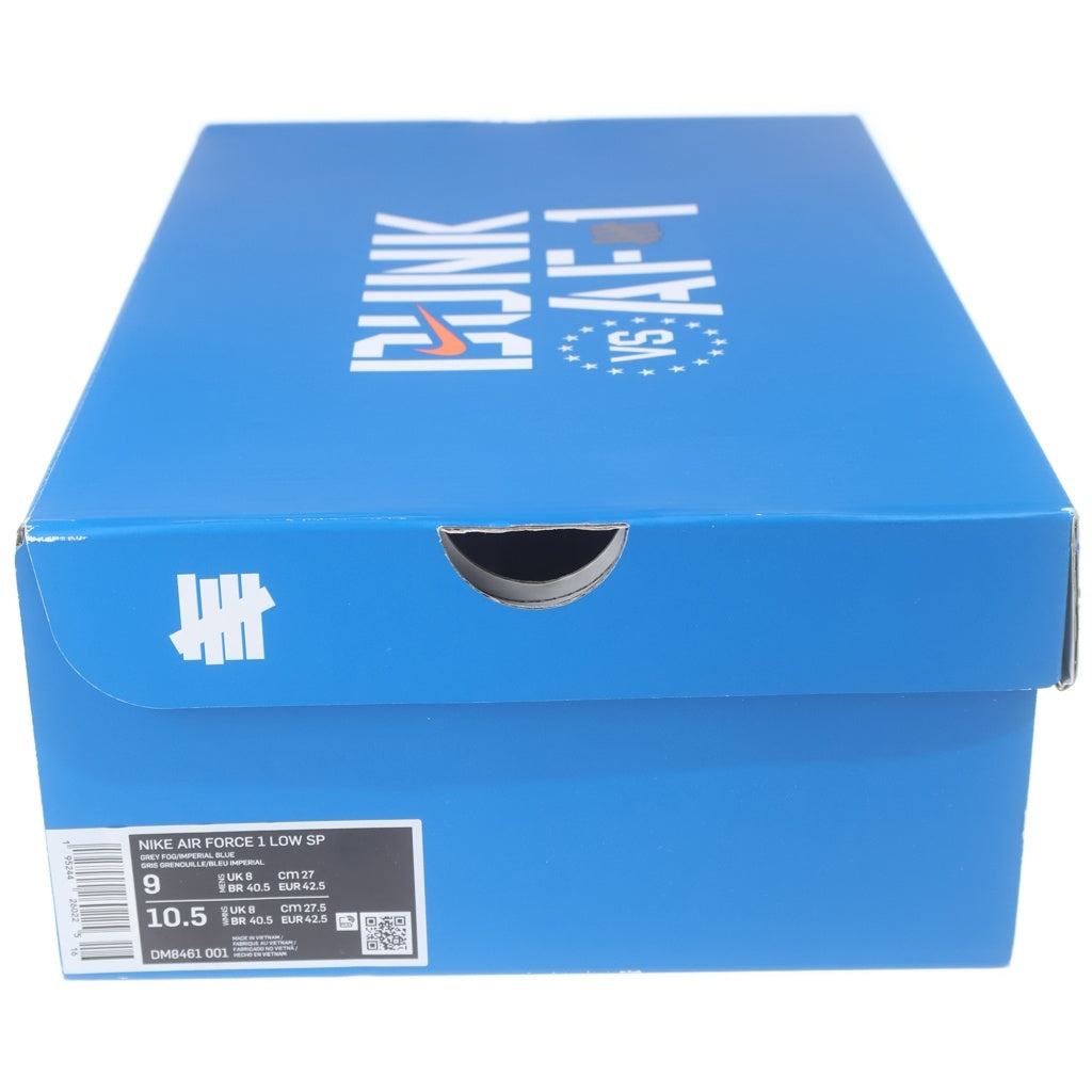 NIKE(ナイキ) ×UNDEFEATED AIR FORCE 1 LOW SP DM8461-001 アンディフィーテッド エアフォース 1 ローカットスニーカー US9/27.0cm グレー