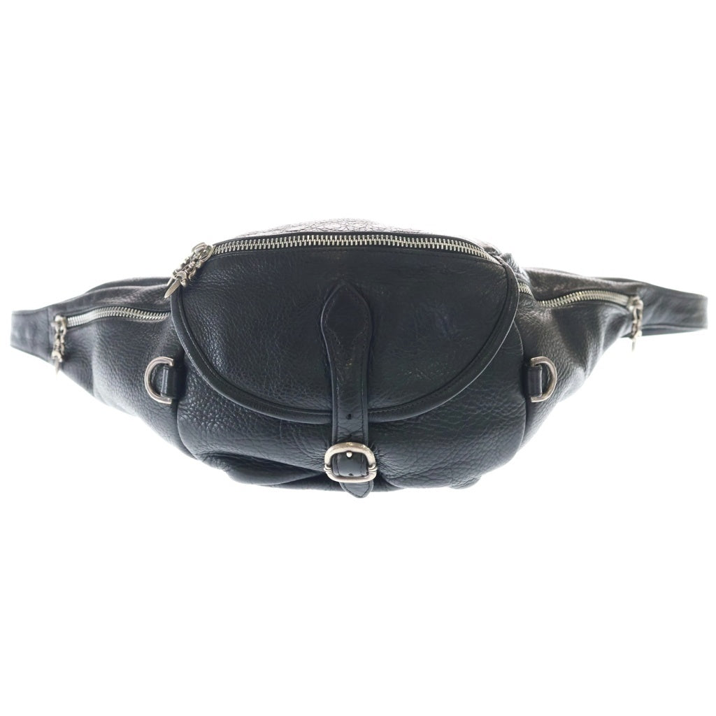 CHROME HEARTS(クロムハーツ) #1 SNAT PACK スナットパック ダガージップ ガンスリンガーベルト レザーウエストバッグ ブラック BCA378
