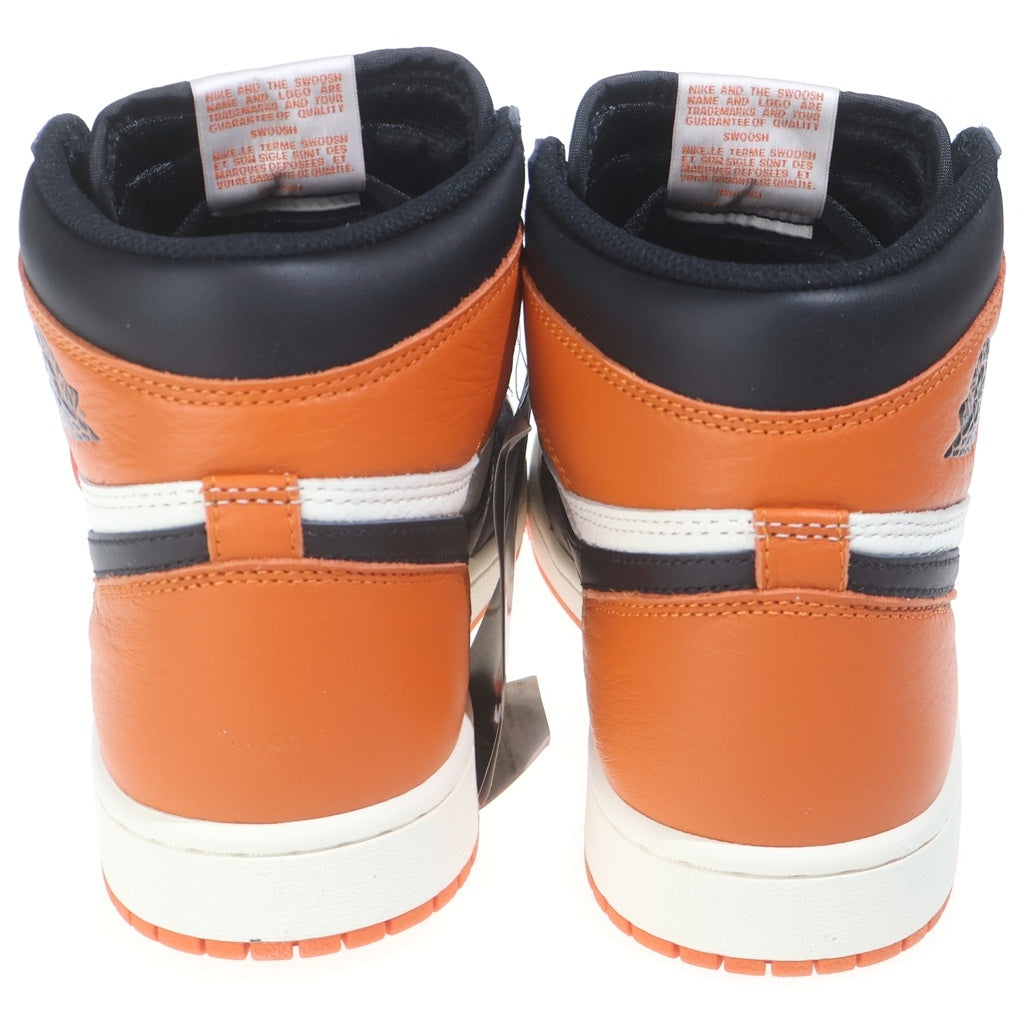 NIKE(ナイキ) AIR JORDAN 1 RETRO HIGH OG DZ5485-008 エアジョーダン 1 レトロ オージー ハイカットスニーカー オレンジ/ブラック/ホワイト US9/27.0cm