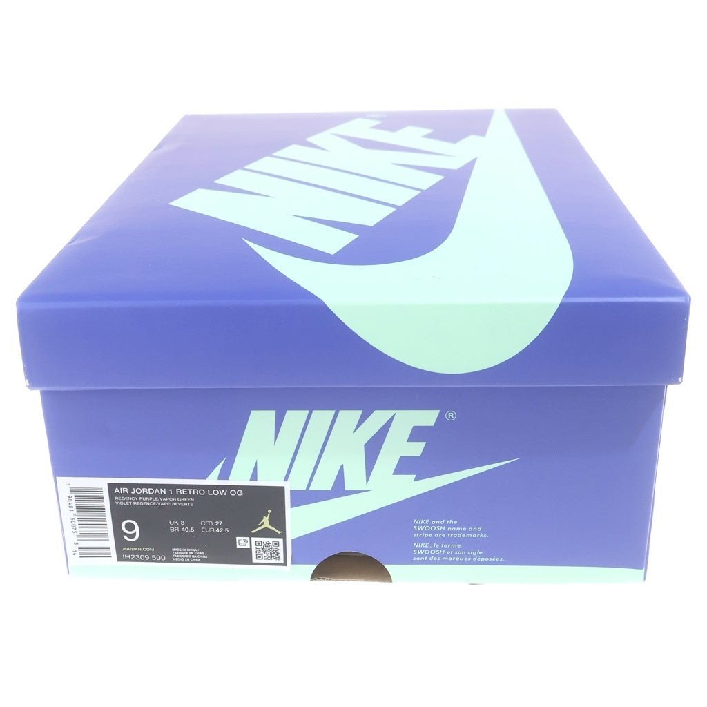 NIKE(ナイキ) ×ZION WILLIAMSON AIR JORDAN 1 RETRO LOW OG IH2309-500 ×ザイオン・ウィリアムソン エアジョーダン1 ローカットスニーカー ブルー/パープル US9/27.0cm