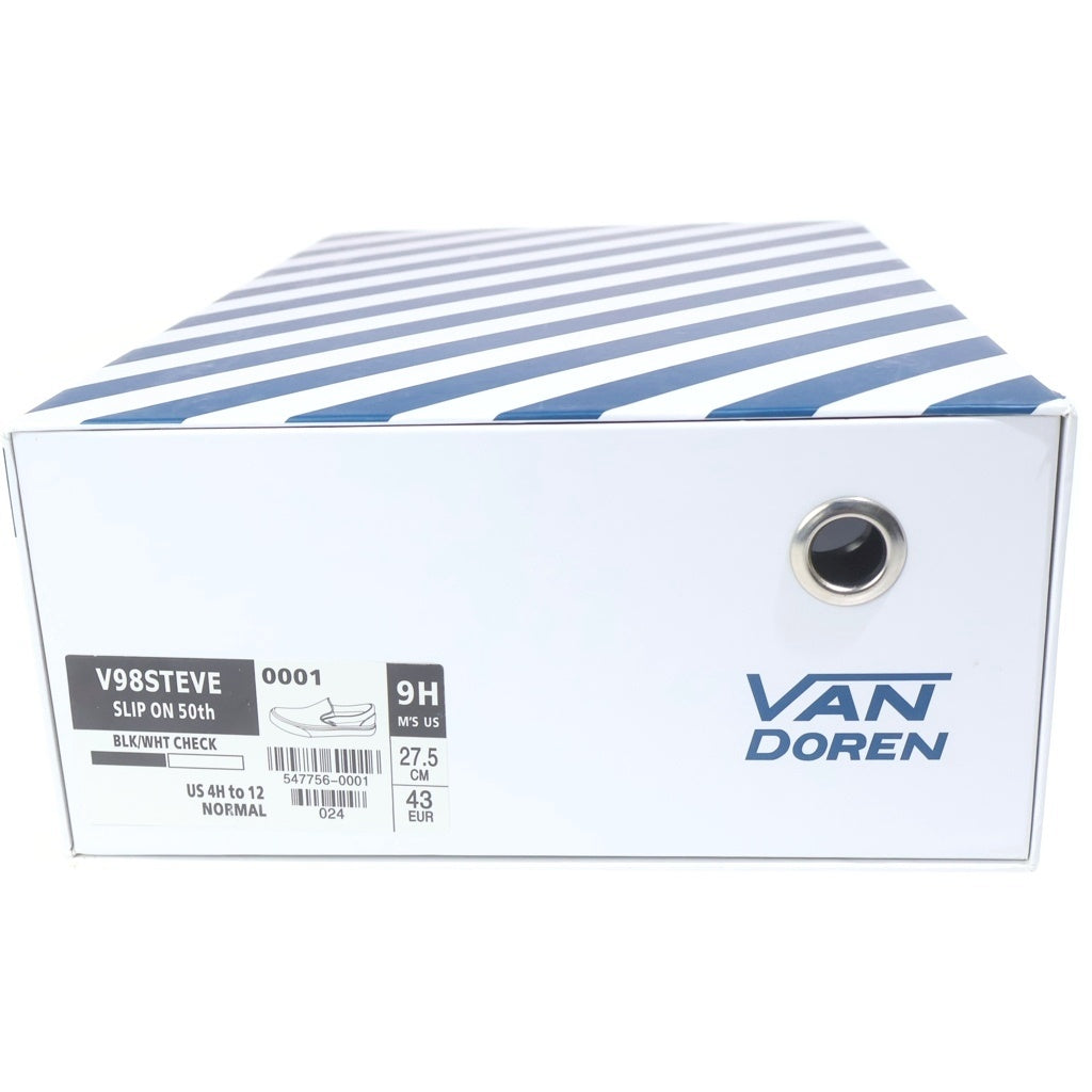 VANS(ヴァンズ) SLIP ON 50th 547756-0001 スリッポン 50周年記念モデル ローカットスニーカー US9H/27.5cm ホワイト/ブラック
