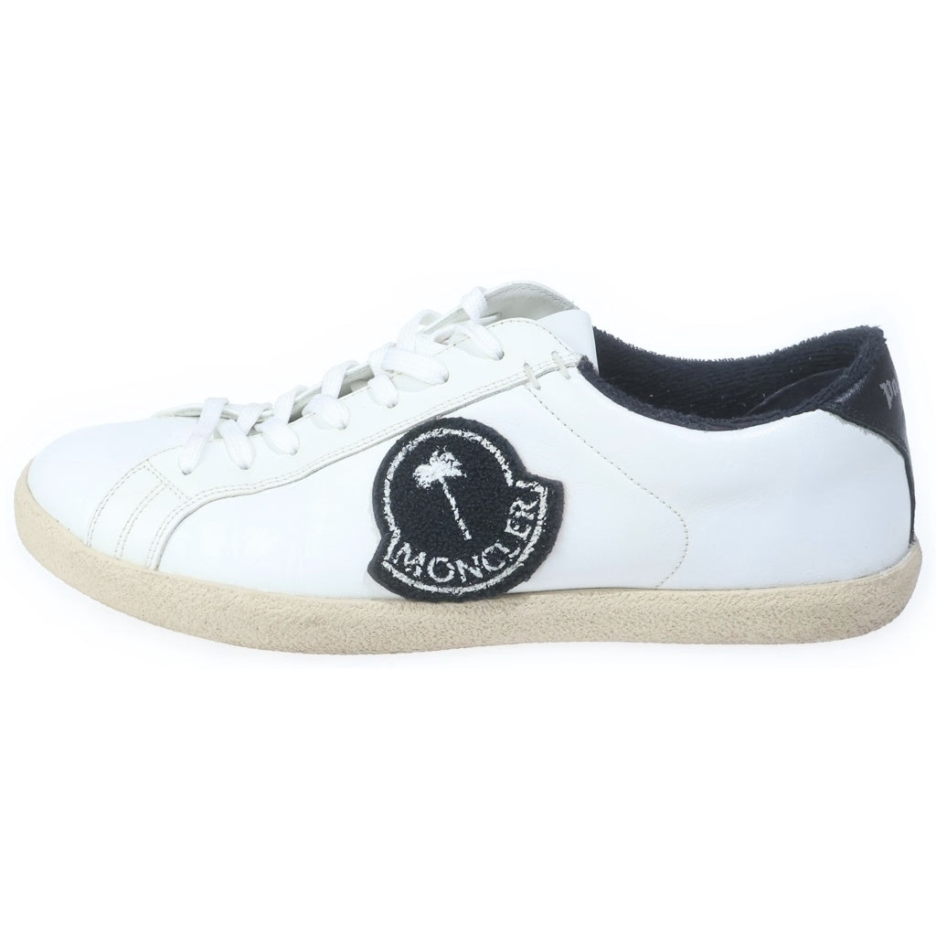MONCLER(モンクレール) ×PALM ANGELS パームエンジェルス レザー ローカットスニーカー ホワイト/ブラック 43