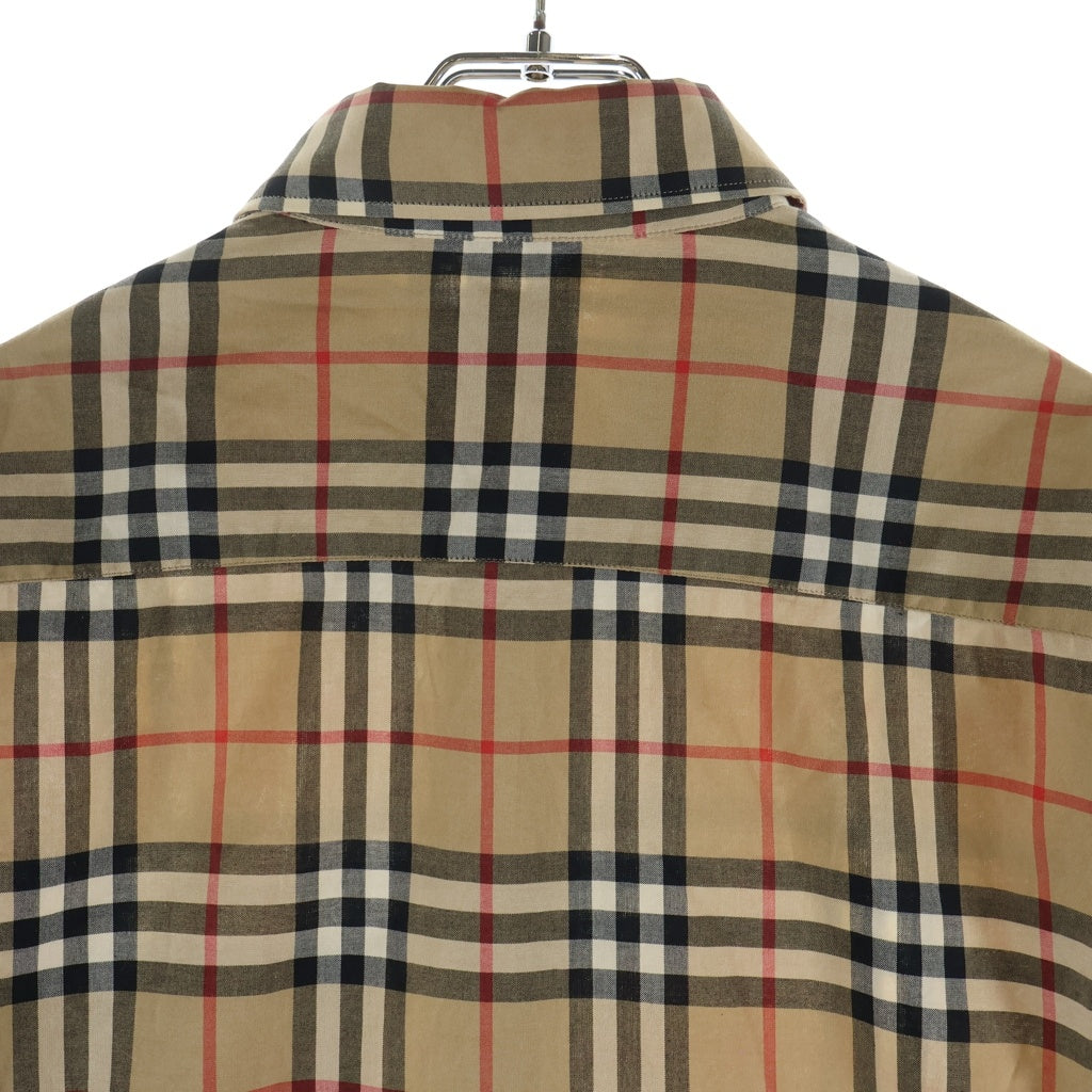 BURBERRY(バーバリー) ロゴプリント ノバチェックシャツ 長袖シャツ