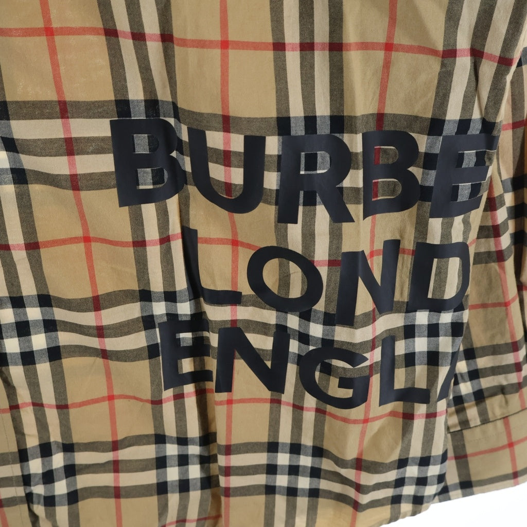 BURBERRY(バーバリー) ロゴプリント ノバチェックシャツ 長袖シャツ