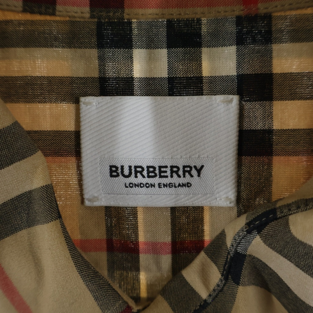 BURBERRY(バーバリー) ロゴプリント ノバチェックシャツ 長袖シャツ 8017567 ベージュ