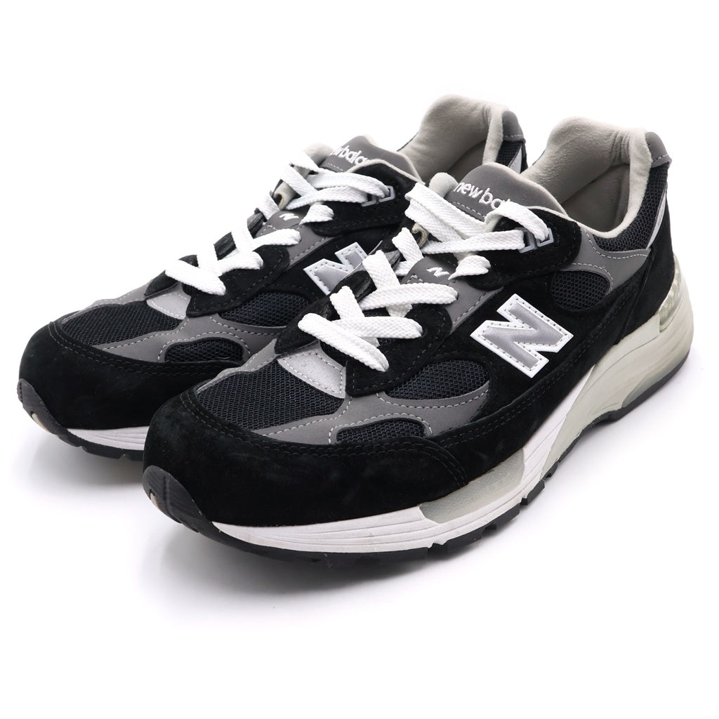 New Balance(ニューバランス) U992BK SUEDE MESH LOW CUT SNEAKER U992BK スエード メッシュ ローカットスニーカー US8.5/26.5cm ブラック/グレー