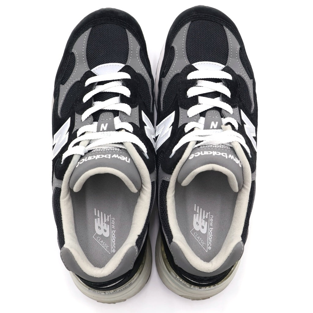 New Balance(ニューバランス) U992BK SUEDE MESH LOW CUT SNEAKER U992BK スエード メッシュ ローカットスニーカー US8.5/26.5cm ブラック/グレー