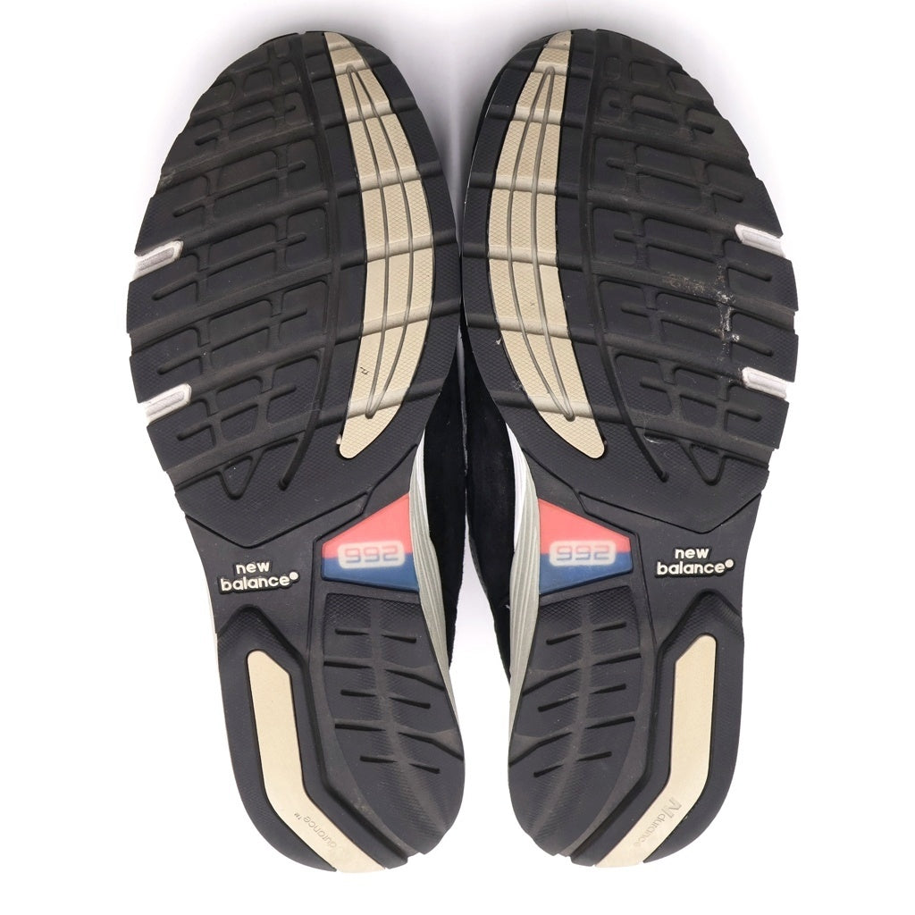 New Balance(ニューバランス) U992BK SUEDE MESH LOW CUT SNEAKER U992BK スエード メッシュ ローカットスニーカー US8.5/26.5cm ブラック/グレー