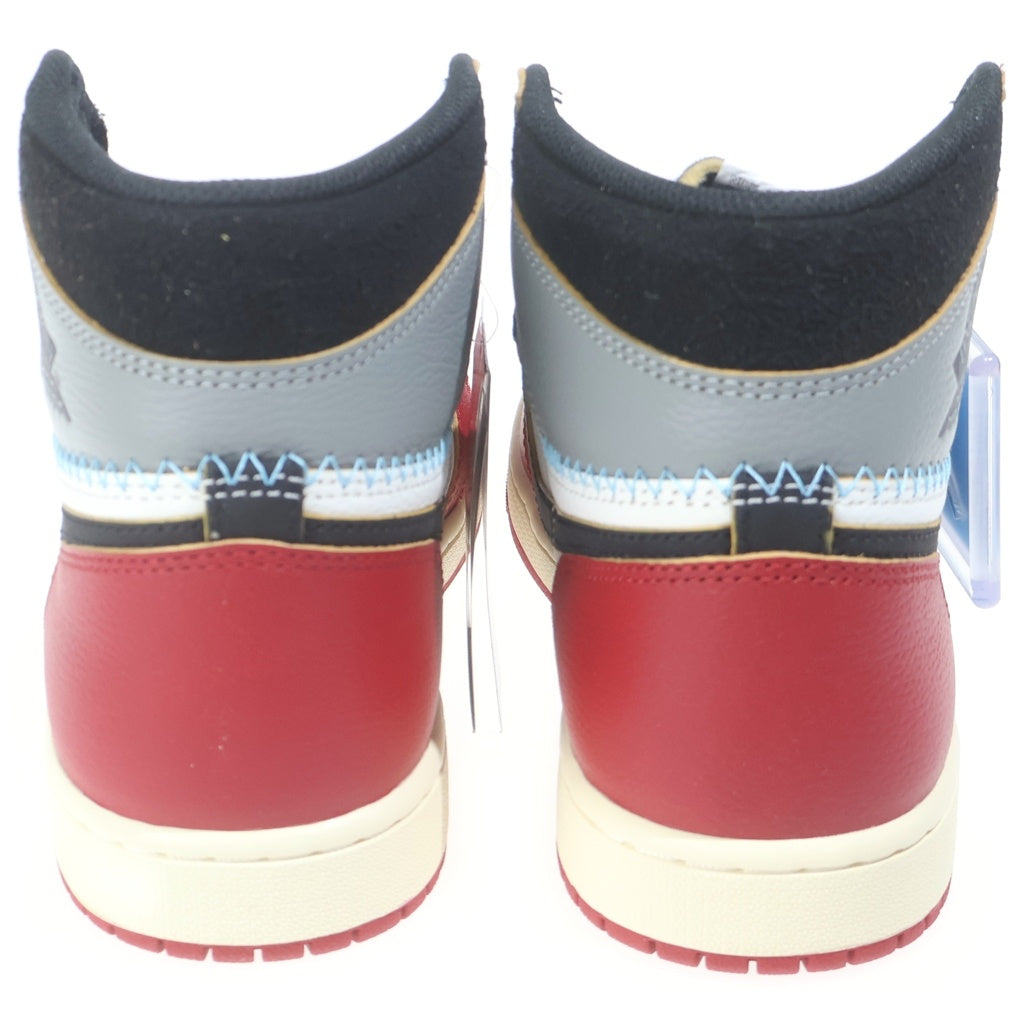 NIKE(ナイキ) ×UNION AIR JORDAN 1 RETRO HIGH OG CHICAGO HV8563-600 ユニオン エアジョーダン1 シカゴシャドー ハイカットスニーカー US9.5/27.5cm レッド/ホワイト