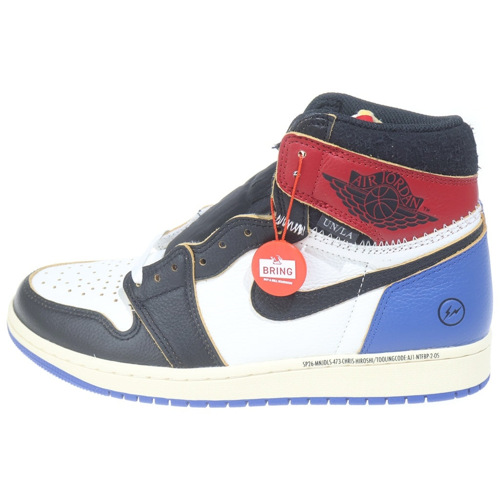 NIKE(ナイキ) ×FRAGMENTDESIGN ×UNION AIR JORDAN 1 HIGH OG IO7847-002 フラグメントデザイン ユニオン エアジョーダン 1 ハイカットスニーカー US9.5/27.5cm マルチ