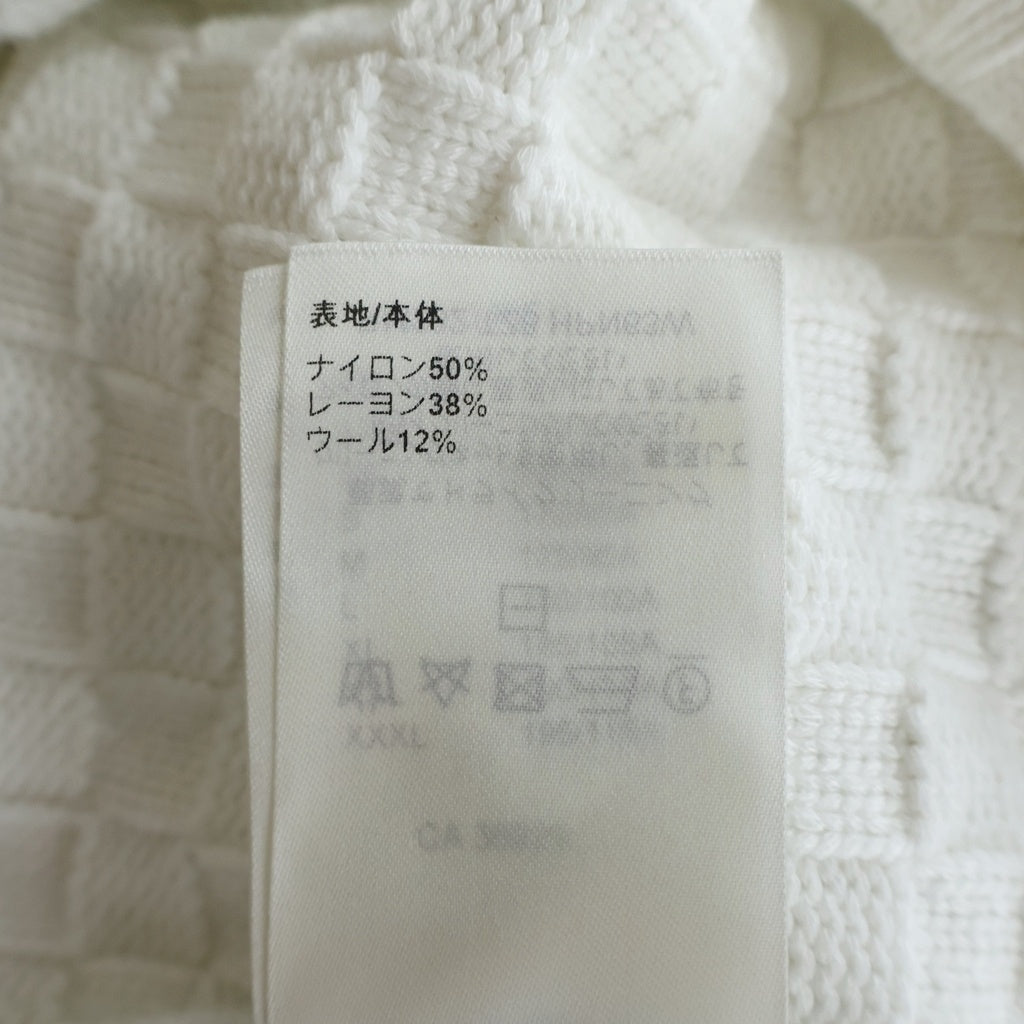 LOUIS VUITTON(ルイヴィトン) 23AW sweater Damier Monogram Knit ダミエ モノグラム ブレンドプルオーバーニット RM232 TZ8 HPN63W ホワイト
