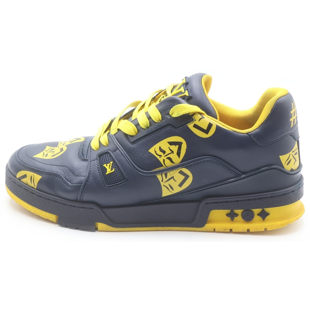 LOUIS VUITTON(ルイヴィトン) LV Trainer LVトレイナー ローカットスニーカー 1AA77F ネイビー/イエロー