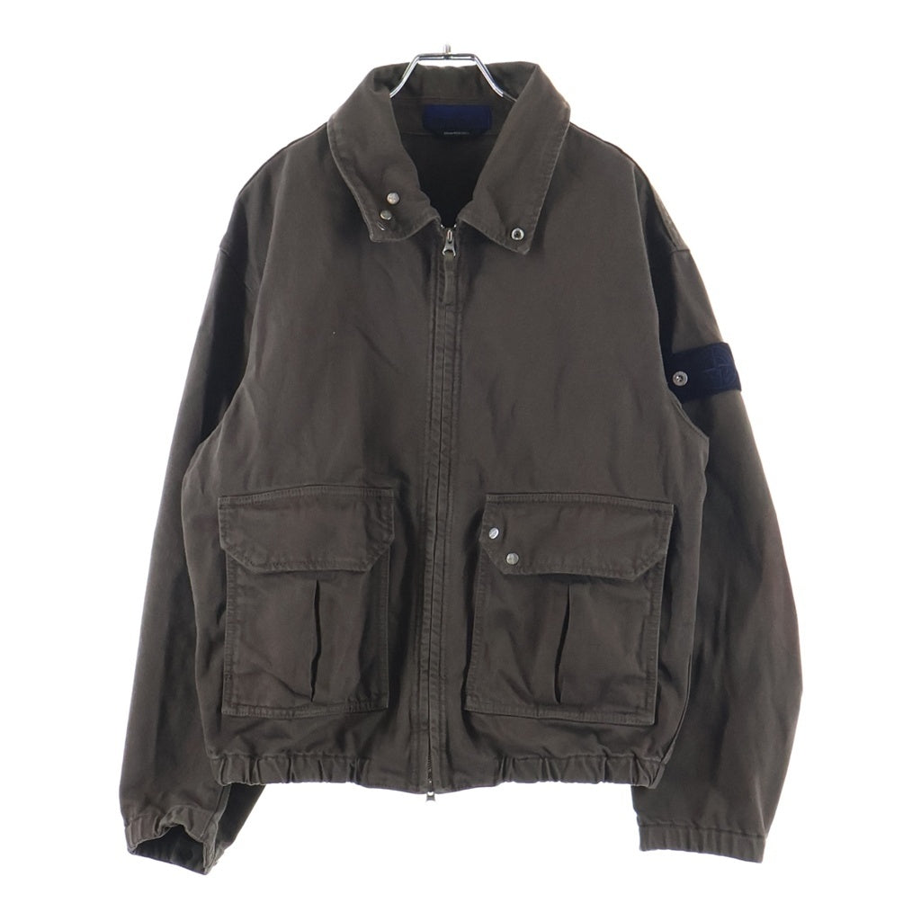 STONE ISLAND(ストーンアイランド) LIGHT BULL DENIM-TC ライトブルー デニム コーチジャケット 4100002 ブラウン