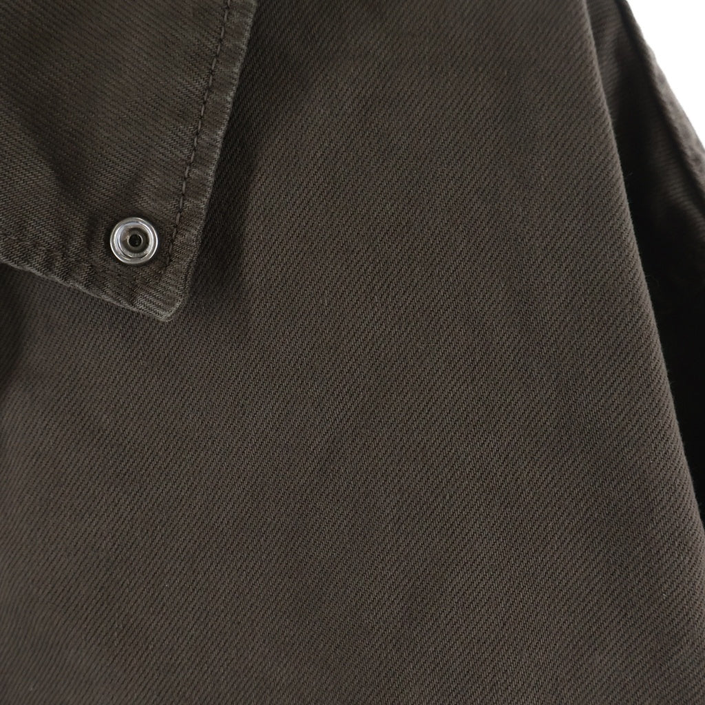 STONE ISLAND(ストーンアイランド) LIGHT BULL DENIM-TC ライトブルー デニム コーチジャケット 4100002 ブラウン
