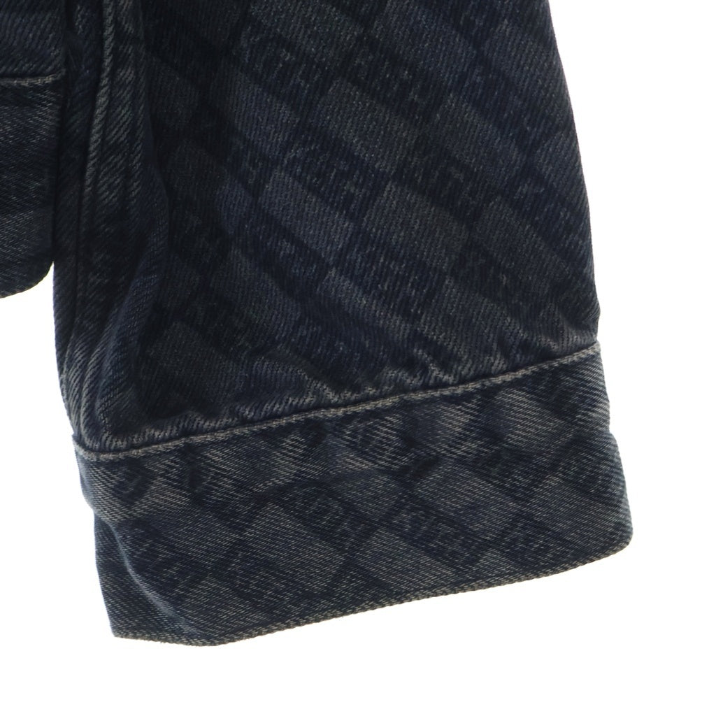 KITH(キス) ×Levi's Damn Straight AOP Trucker Jacket リーバイス ダムストレート デニム トラックジャケット PC9-74970-0000 ネイビー