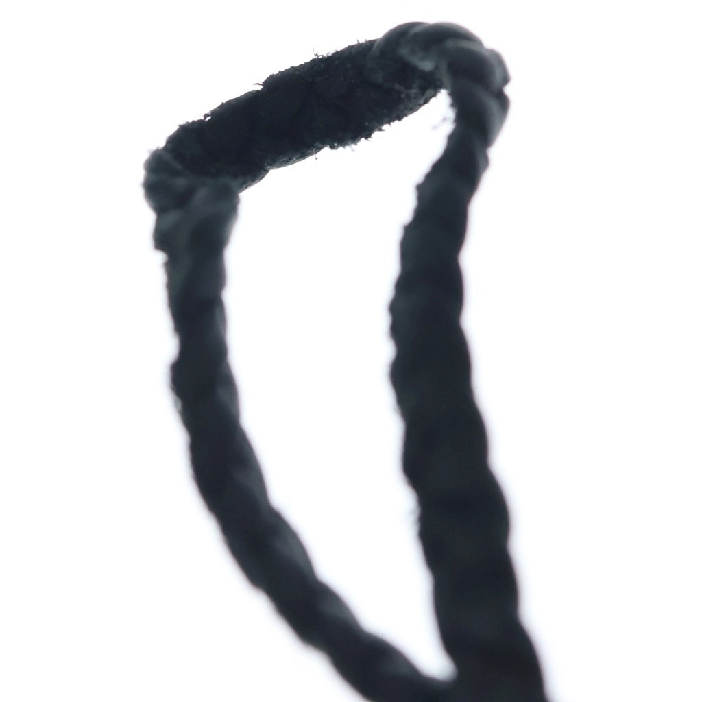 CHROME HEARTS(クロムハーツ) LEATHER BRAID レザーブレード ボロチップ ブラック/シルバー