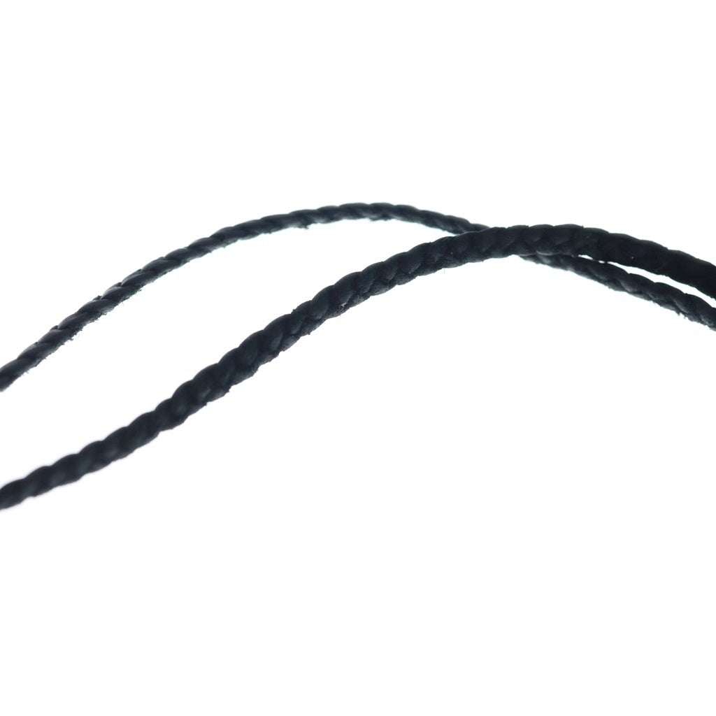 CHROME HEARTS(クロムハーツ) LEATHER BRAID レザーブレード ボロチップ ブラック/シルバー