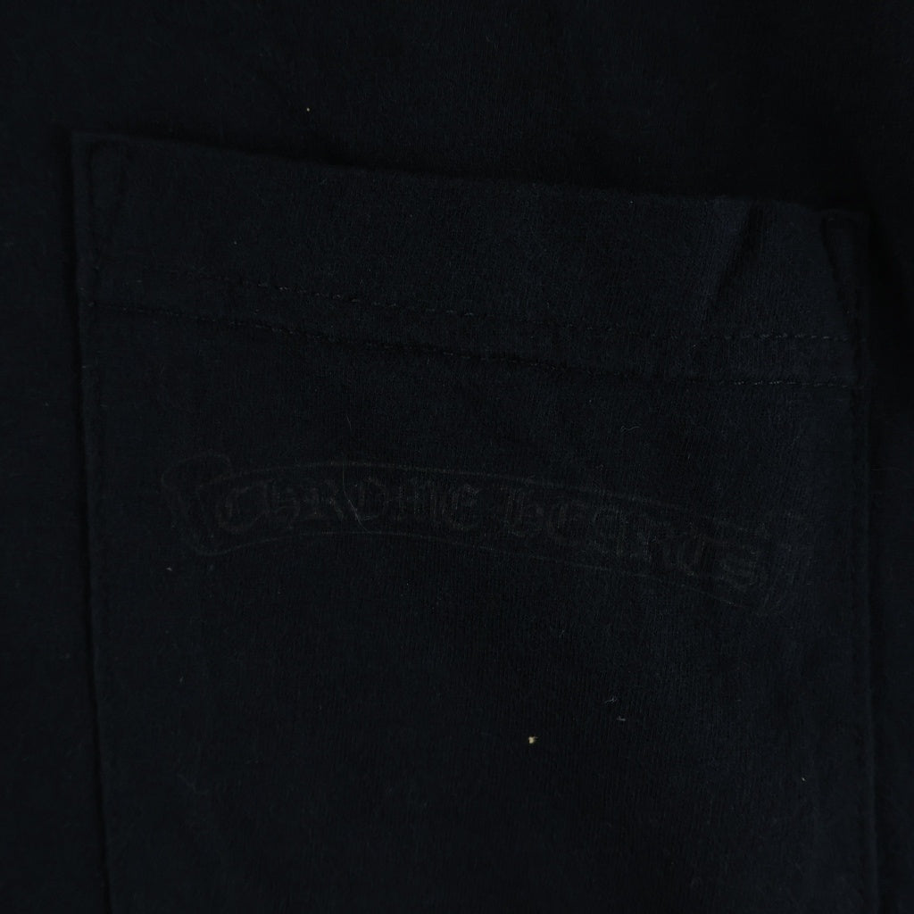 CHROME HEARTS(クロムハーツ) VINE DAGGER S/S TEE ヴァインダガー バックストライプダガー 半袖Tシャツカットソー ブラック/オレンジ