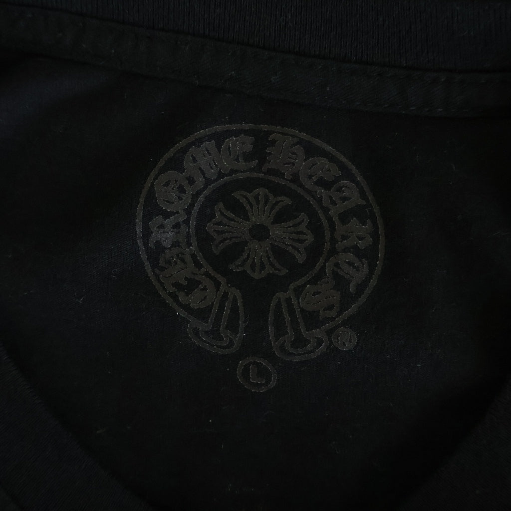 CHROME HEARTS(クロムハーツ) VINE DAGGER S/S TEE ヴァインダガー バックストライプダガー 半袖Tシャツカットソー ブラック/オレンジ