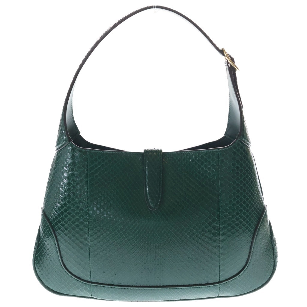 GUCCI(グッチ) ジャッキー パイソン ショルダーバッグ 550152 グリーン レディース