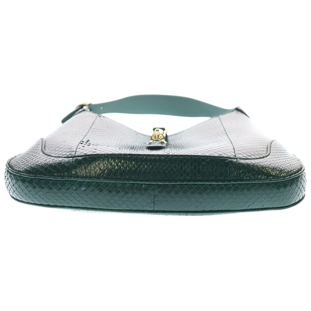GUCCI(グッチ) ジャッキー パイソン ショルダーバッグ 550152 グリーン レディース