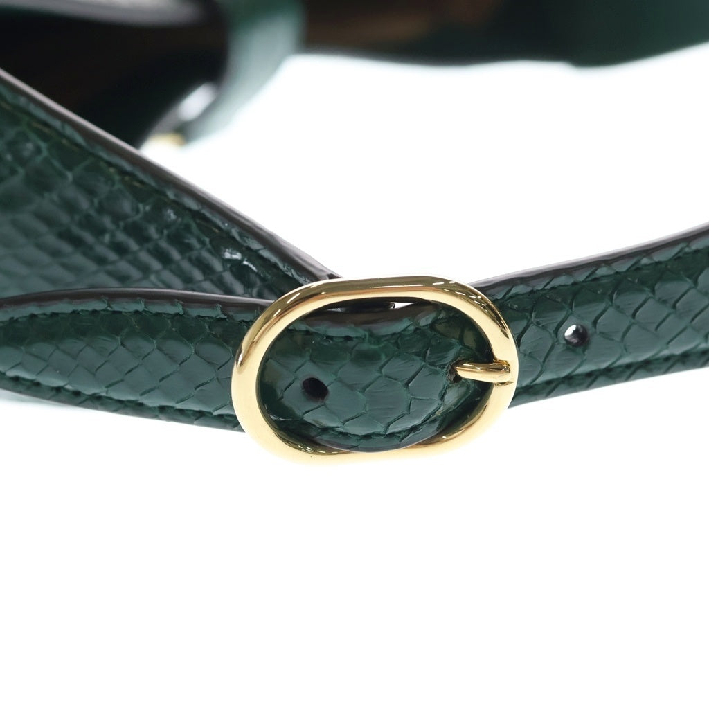 GUCCI(グッチ) ジャッキー パイソン ショルダーバッグ 550152 グリーン レディース