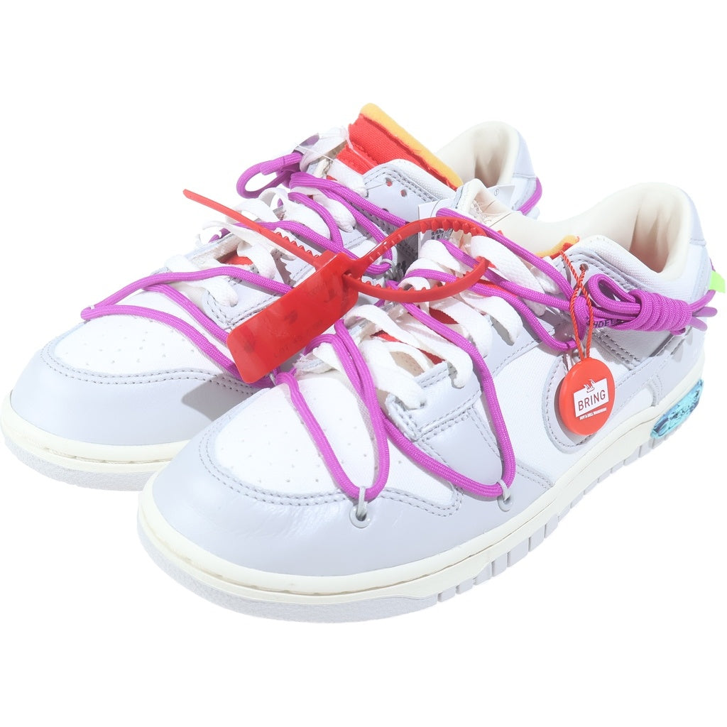 NIKE(ナイキ) ×OFF-WHITE DUNK LOW 1 OF 50 45 DM1602-101 オフホワイト ダンク ロー ローカット スニーカー ホワイト US9.7/27.5cm