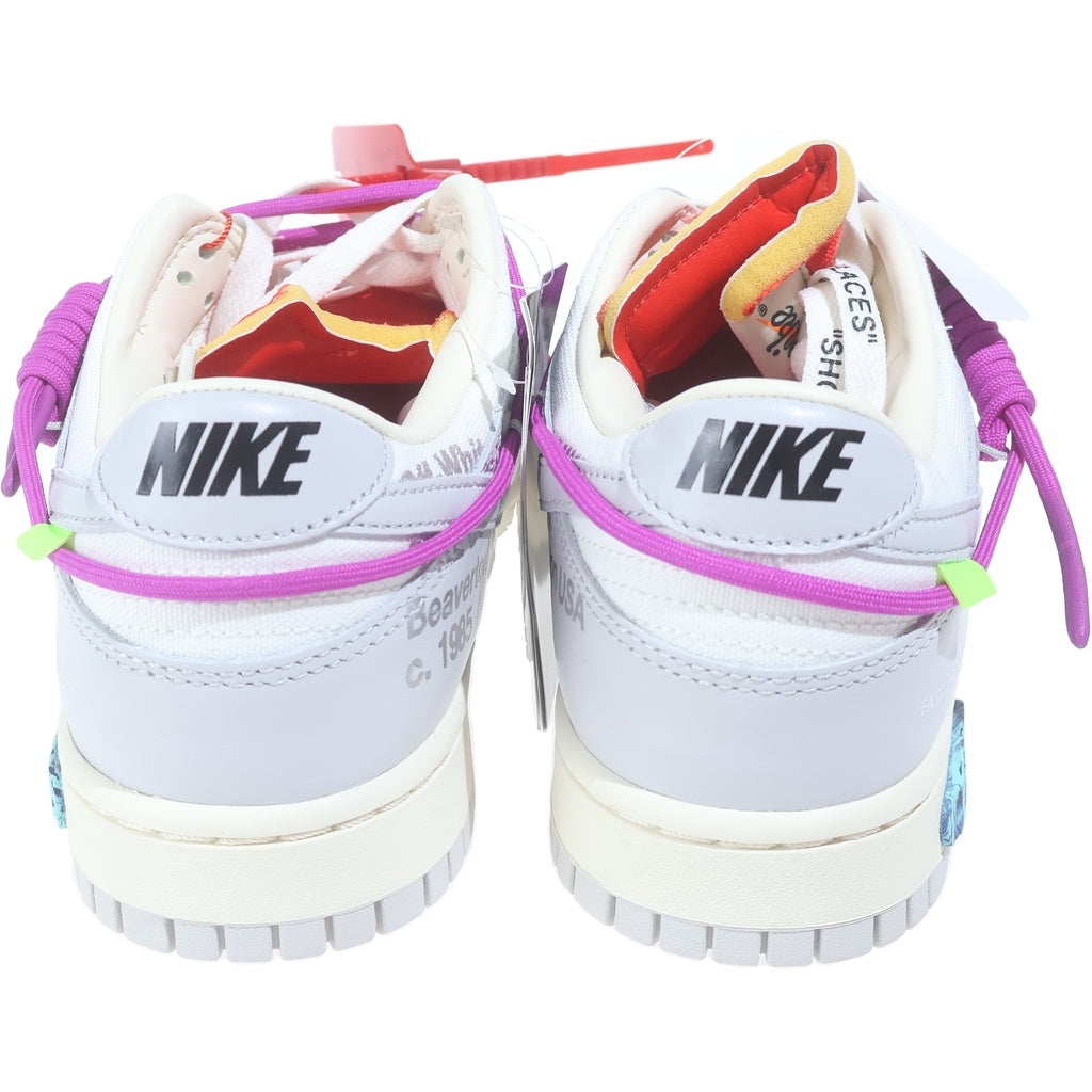 NIKE(ナイキ) ×OFF-WHITE DUNK LOW 1 OF 50 45 DM1602-101 オフホワイト ダンク ロー ローカット スニーカー ホワイト US9.7/27.5cm