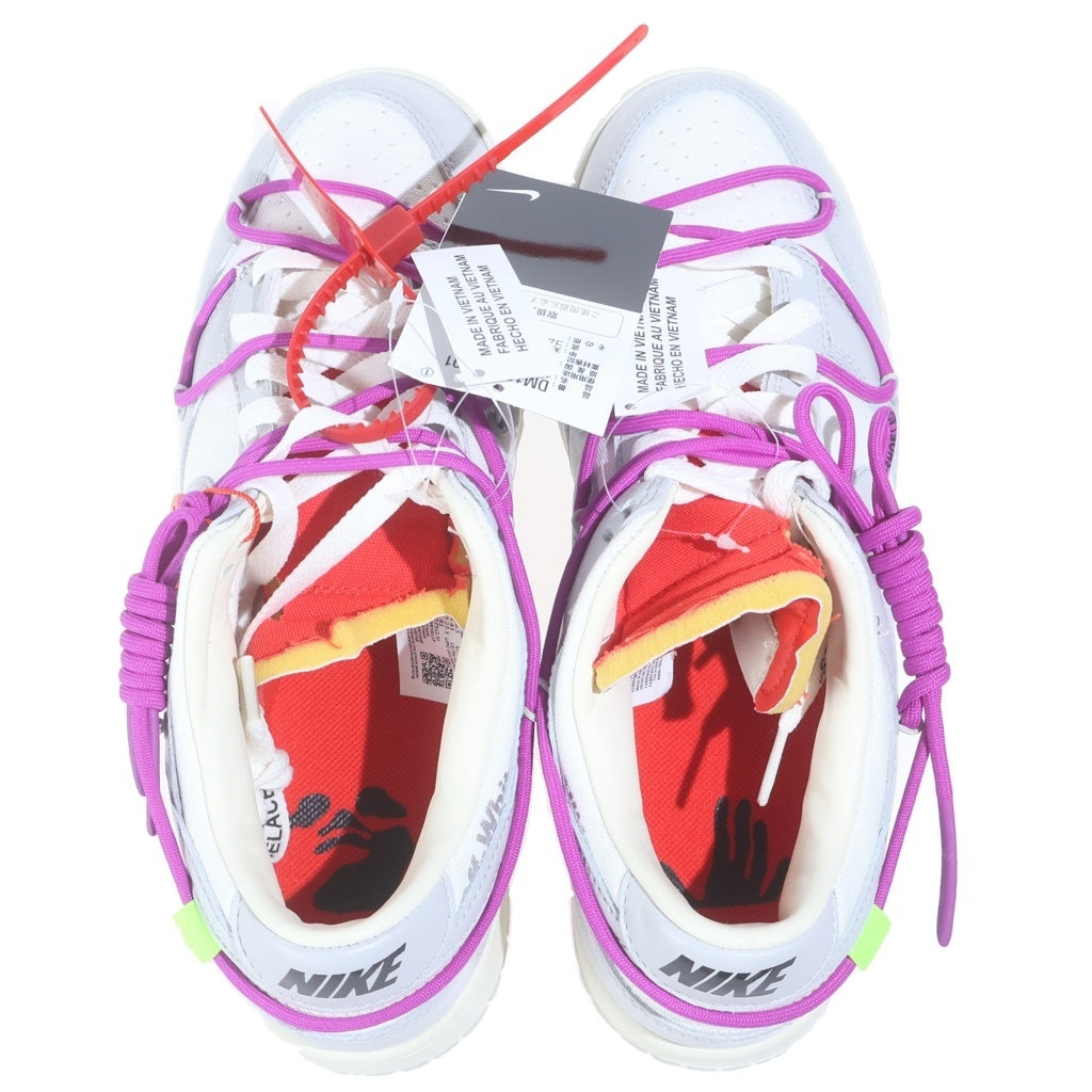 NIKE(ナイキ) ×OFF-WHITE DUNK LOW 1 OF 50 45 DM1602-101 オフホワイト ダンク ロー ローカット スニーカー ホワイト US9.7/27.5cm