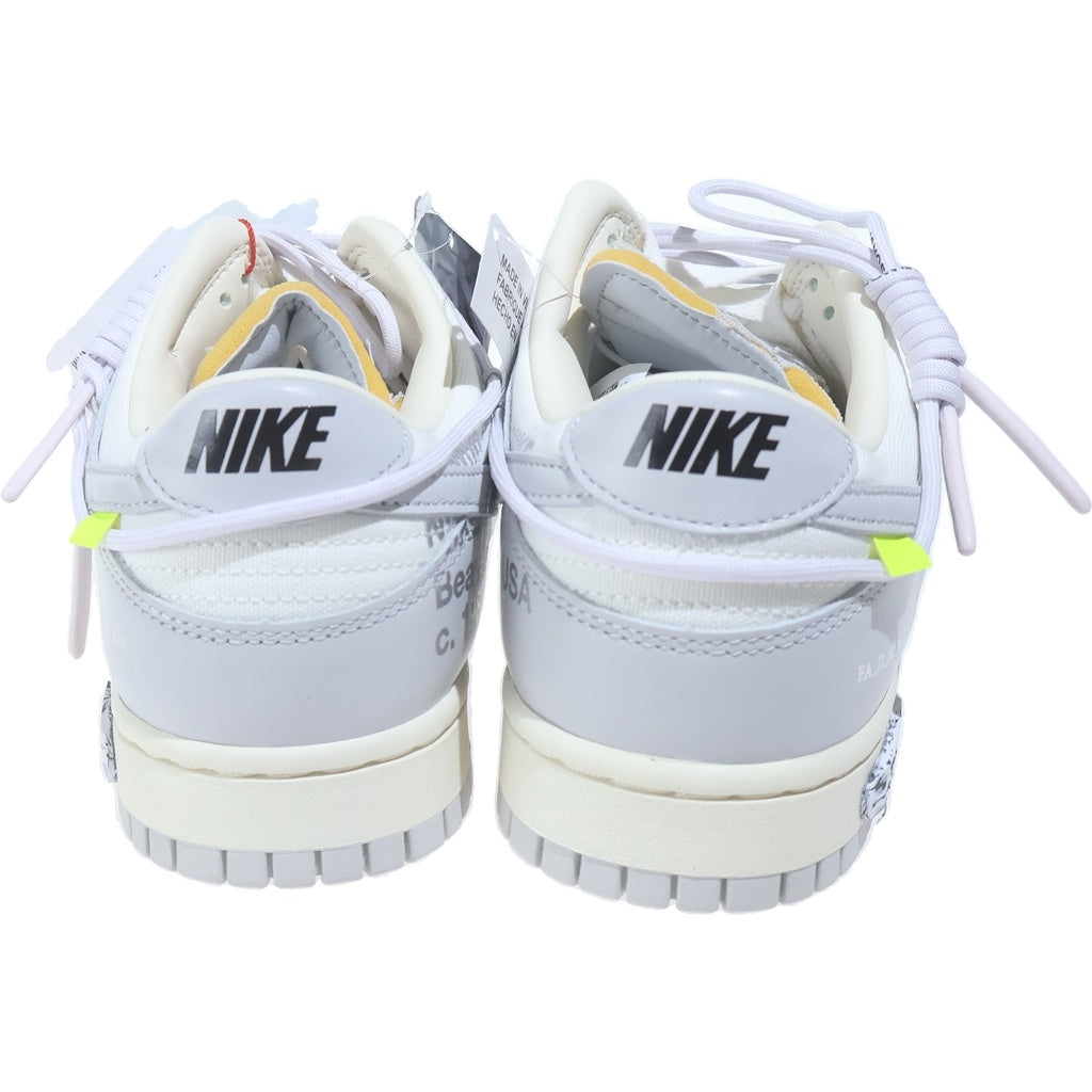 NIKE(ナイキ) ×OFF-WHITE DUNK LOW 1 OF 50 DM1602-123 オフホワイト ダンク 49 ローカットスニーカー ホワイト /グレー US10/28.0cm