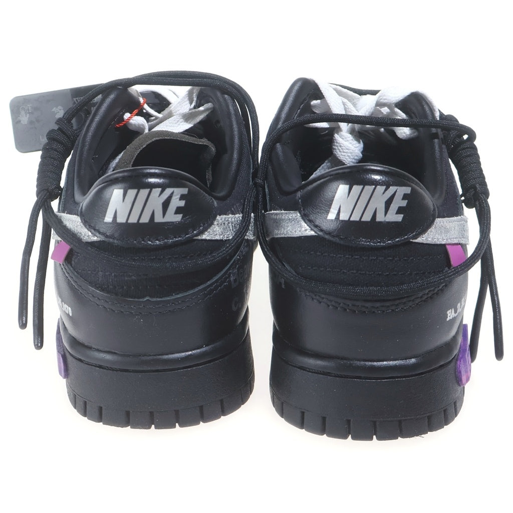NIKE(ナイキ) ×OFF-WHITE DUNK LOW 1 of 50 Black DM1602-001 50×オフホワイト ダンク ローカットスニーカー ロット50 ブラック US9/27.0cm