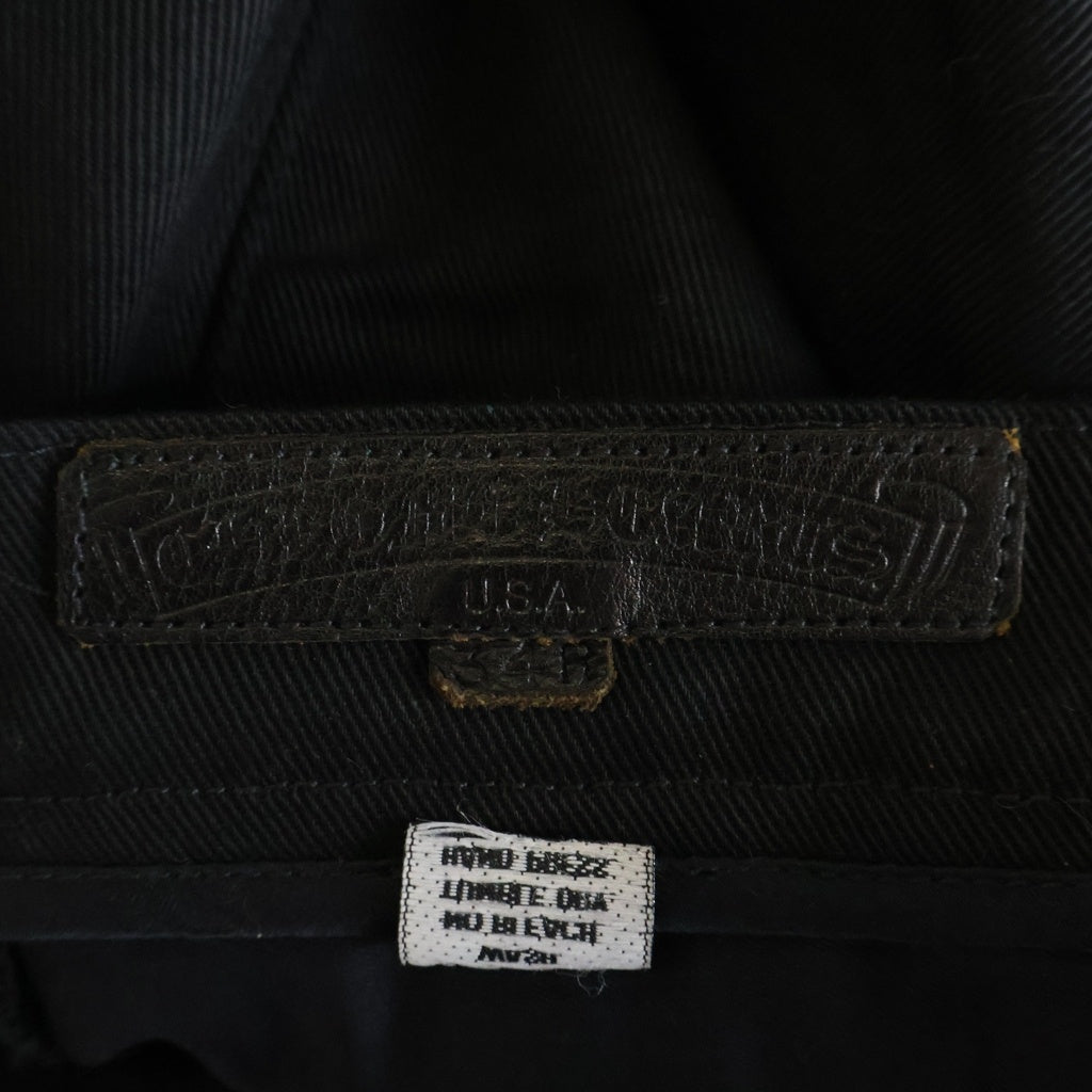 CHROME HEARTS(クロムハーツ) OLD FLEURKNEE DNM PANTS オールド フレアニー デニムパンツ ブラック