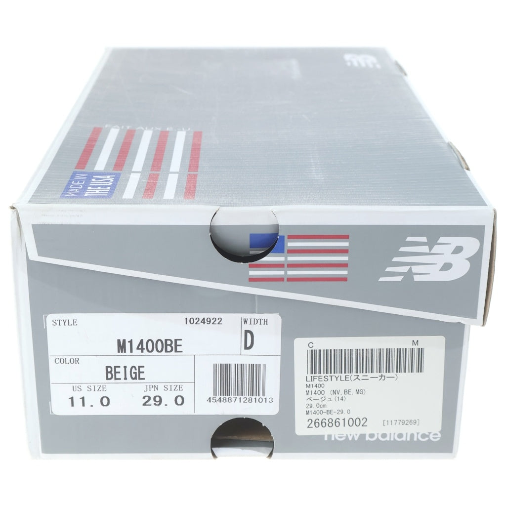 New Balance(ニューバランス) 1400 M1400BE スエード ローカットスニーカー US11/29.0cm ベージュ