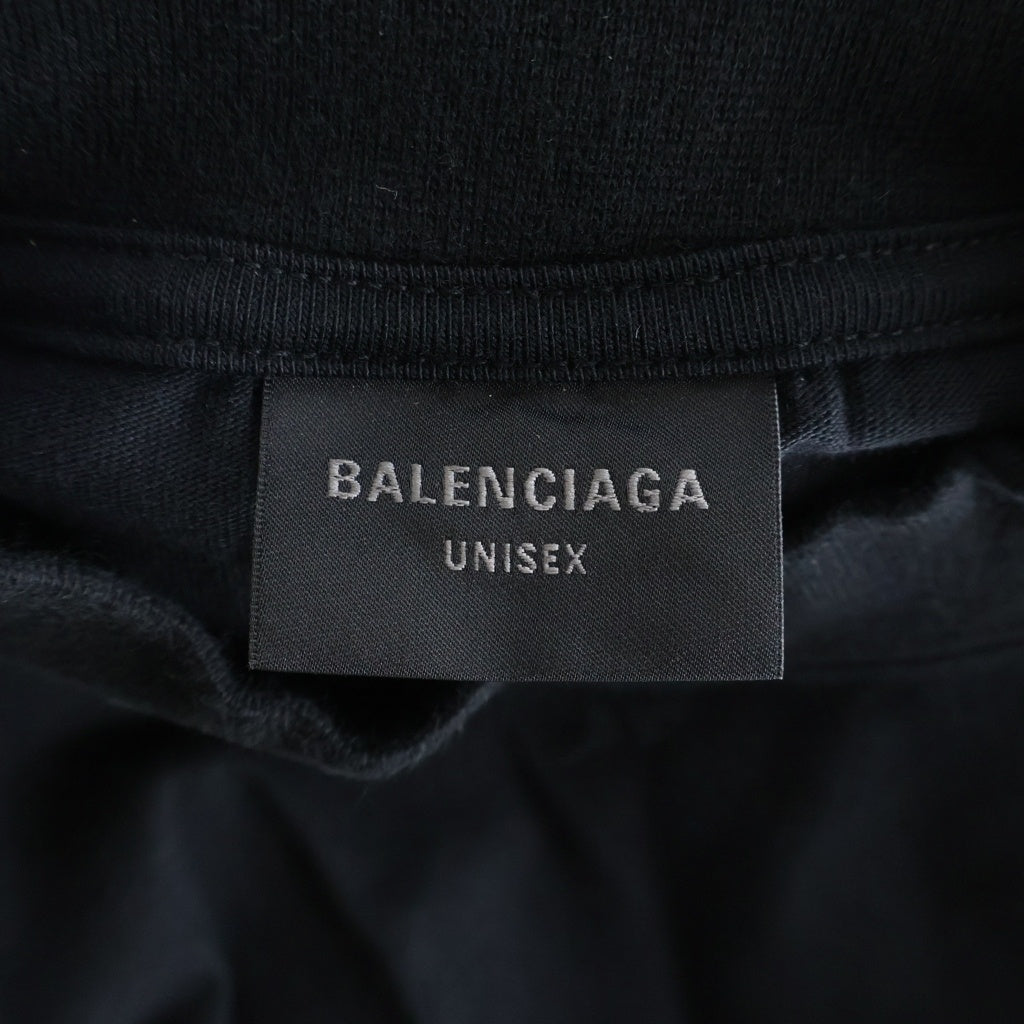 BALENCIAGA(バレンシアガ) DARKWAVE TEE メタルロゴ ダークウェブ 半袖Tシャツカットソー 739028 ブラック