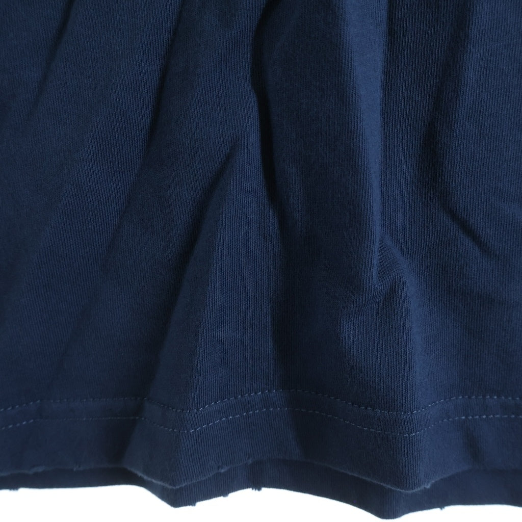 BALENCIAGA(バレンシアガ) LAUREL CLASSIC MEDIUM FIT T-SHIRT ローレルクラシック ロゴ刺繍 半袖Tシャツカットソー 764235 ブルー