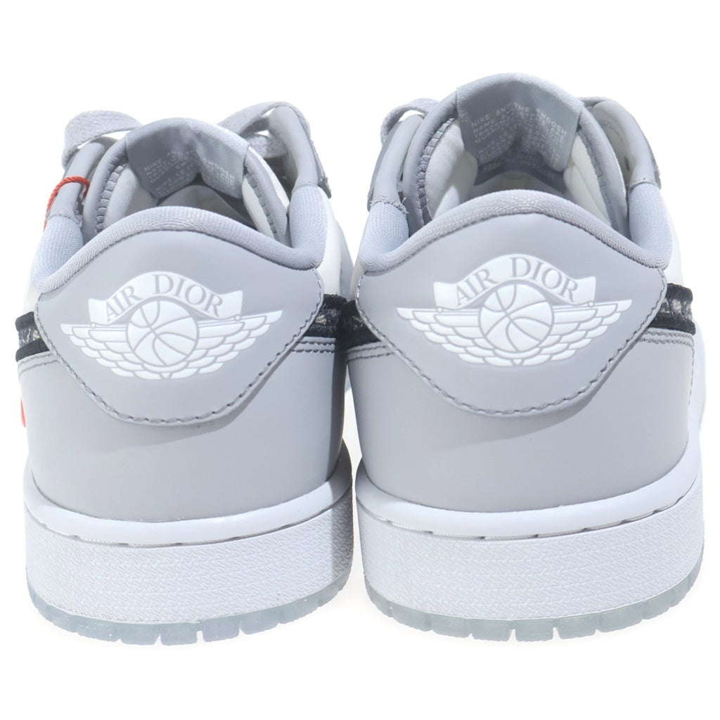 NIKE(ナイキ) ×DIOR AIR JORDAN 1 LOW OG CN8608-002 ディオール エアジョーダン1 ローカットスニーカー US9/27.0cm グレー/ホワイト