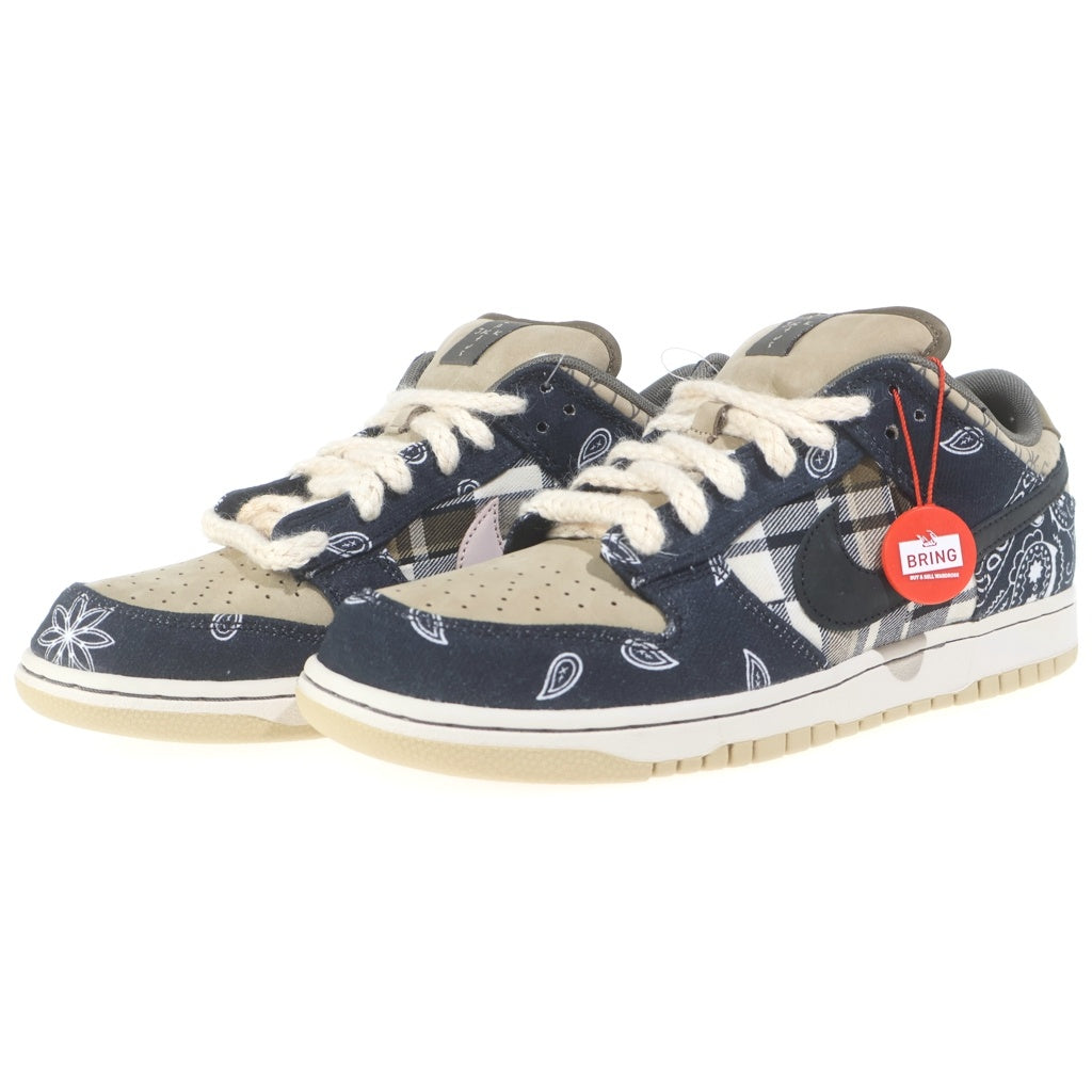 NIKE SB(ナイキエスビー) ×TRAVIS SCOTT DUNK LOW PRM QS CACTUS JACK CT5053-001 トラヴィススコット ダンク カクタスジャック ローカットスニーカー US8.5/26.5cm ベージュ