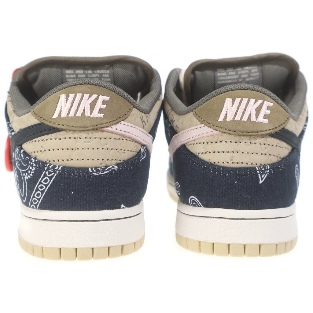 NIKE SB(ナイキエスビー) ×TRAVIS SCOTT DUNK LOW PRM QS CACTUS JACK CT5053-001 トラヴィススコット ダンク カクタスジャック ローカットスニーカー US8.5/26.5cm ベージュ