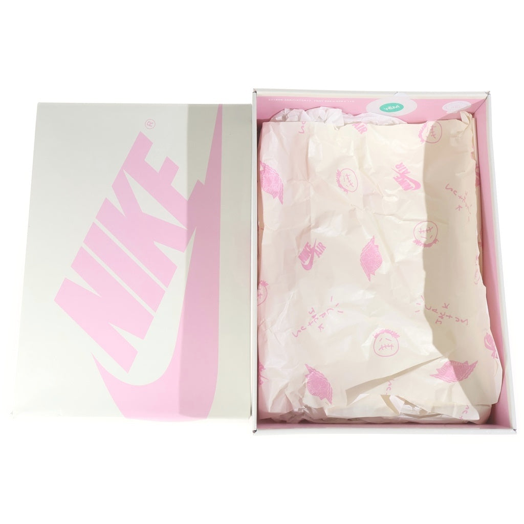 NIKE(ナイキ) ×TRAVIS SCOTT AIR JORDAN 1 LOW OG TROPICAL PINK トラヴィススコット エアジョーダン1 トロピカルピンク ローカットスニーカー US8.5/26.5cm ピンク/ホワイト