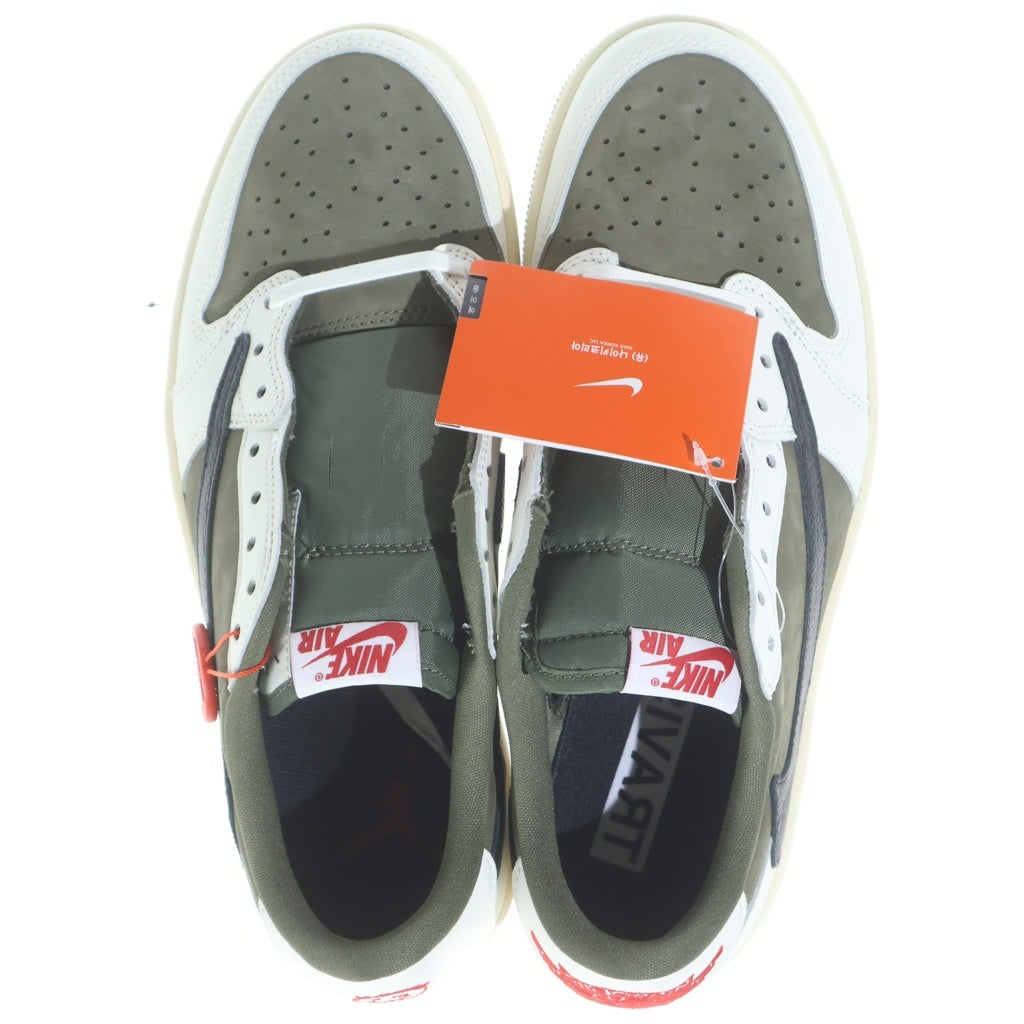 NIKE(ナイキ) ×TRAVIS SCOTT AIR JORDAN1 LOW OG SP DM7866-200 エアジョーダン1 ローカットスニーカー カーキ US9.5/27.5cm