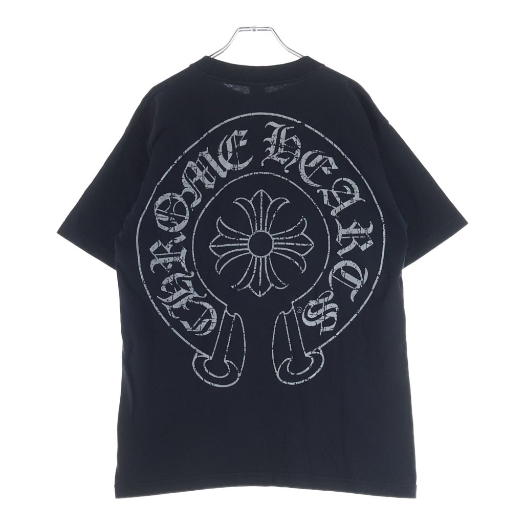 CHROME HEARTS(クロムハーツ) OLD S/S オールド バックプリントホースシュー 半袖Tシャツカットソー ブラック