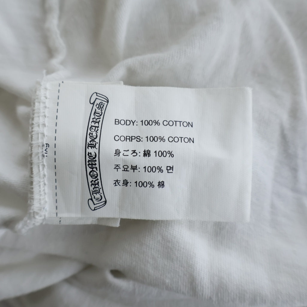 CHROME HEARTS(クロムハーツ) CH S/S バッククロスプリント 半袖Tシャツカットソー ホワイト
