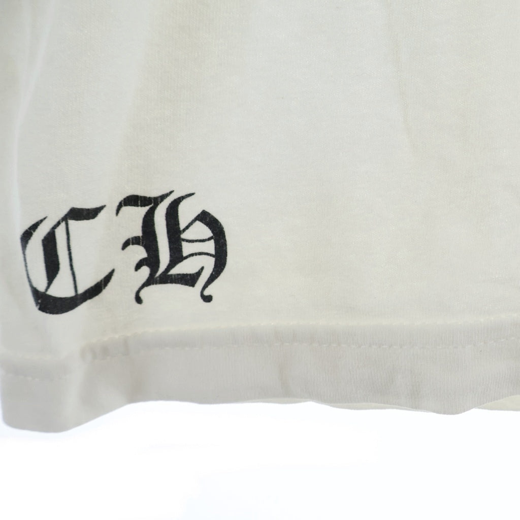 CHROME HEARTS(クロムハーツ) OLD CH S/S オールド CHプラスバックプリント 半袖Tシャツカットソー ホワイト
