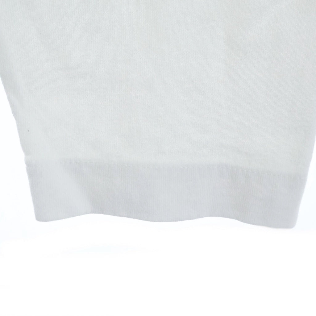 CHROME HEARTS(クロムハーツ) Y NOT Vertical Logo L/S ワイノット ヴァーティカルロゴ 長袖Tシャツカットソー ホワイト