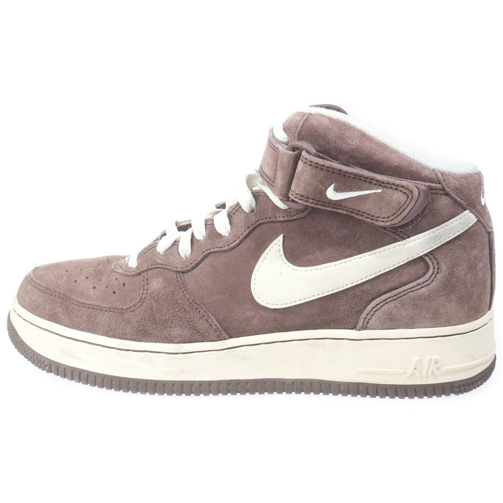 NIKE(ナイキ) AIR FORCE 1MID '07 QS エアフォース 1 ミッド '07 QS ミッドカットスニーカー DM0107-200 ブラウン US10/27.0cm