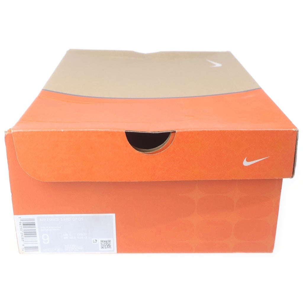 NIKE(ナイキ) AIR FORCE 1MID '07 QS エアフォース 1 ミッド '07 QS ミッドカットスニーカー DM0107-200 ブラウン US10/27.0cm
